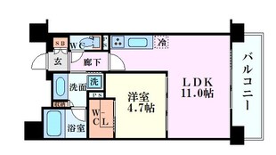 アジュールコート福島の物件間取画像